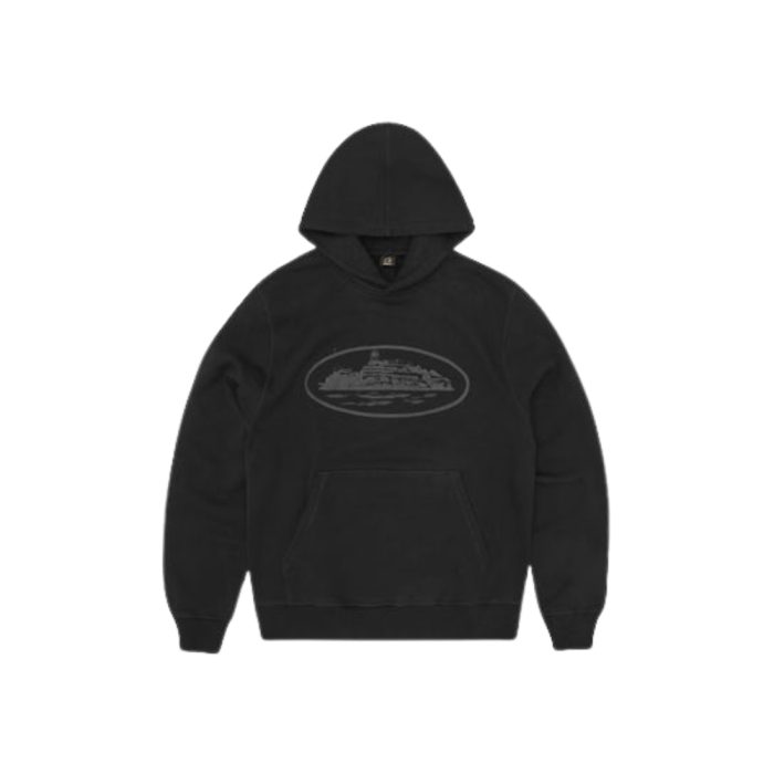 Corteiz Alcatraz Hoodie Black