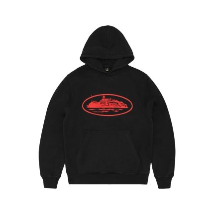 Corteiz Alcatraz V2 Hoodie Black/Red