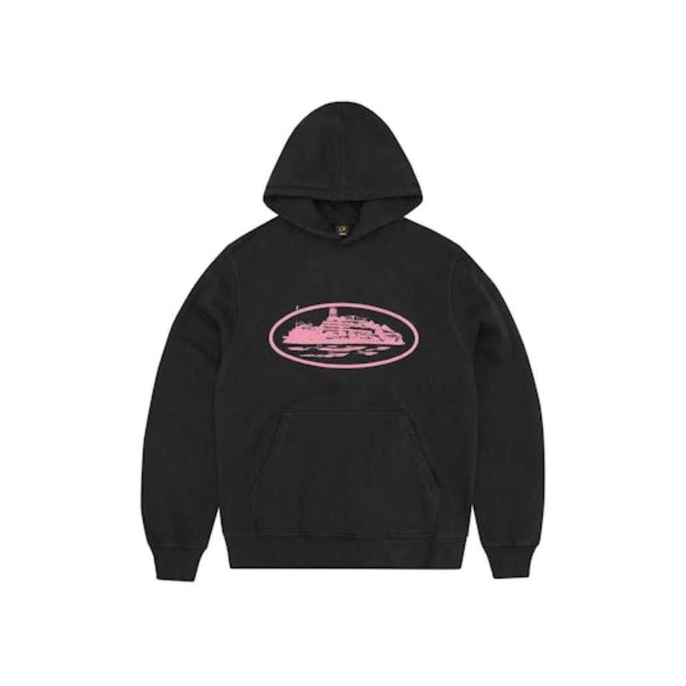 Corteiz Alcatraz V2 Hoodie Black/Pink
