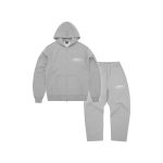 Corteiz Island Puff Print Tracksuit Heather Grey